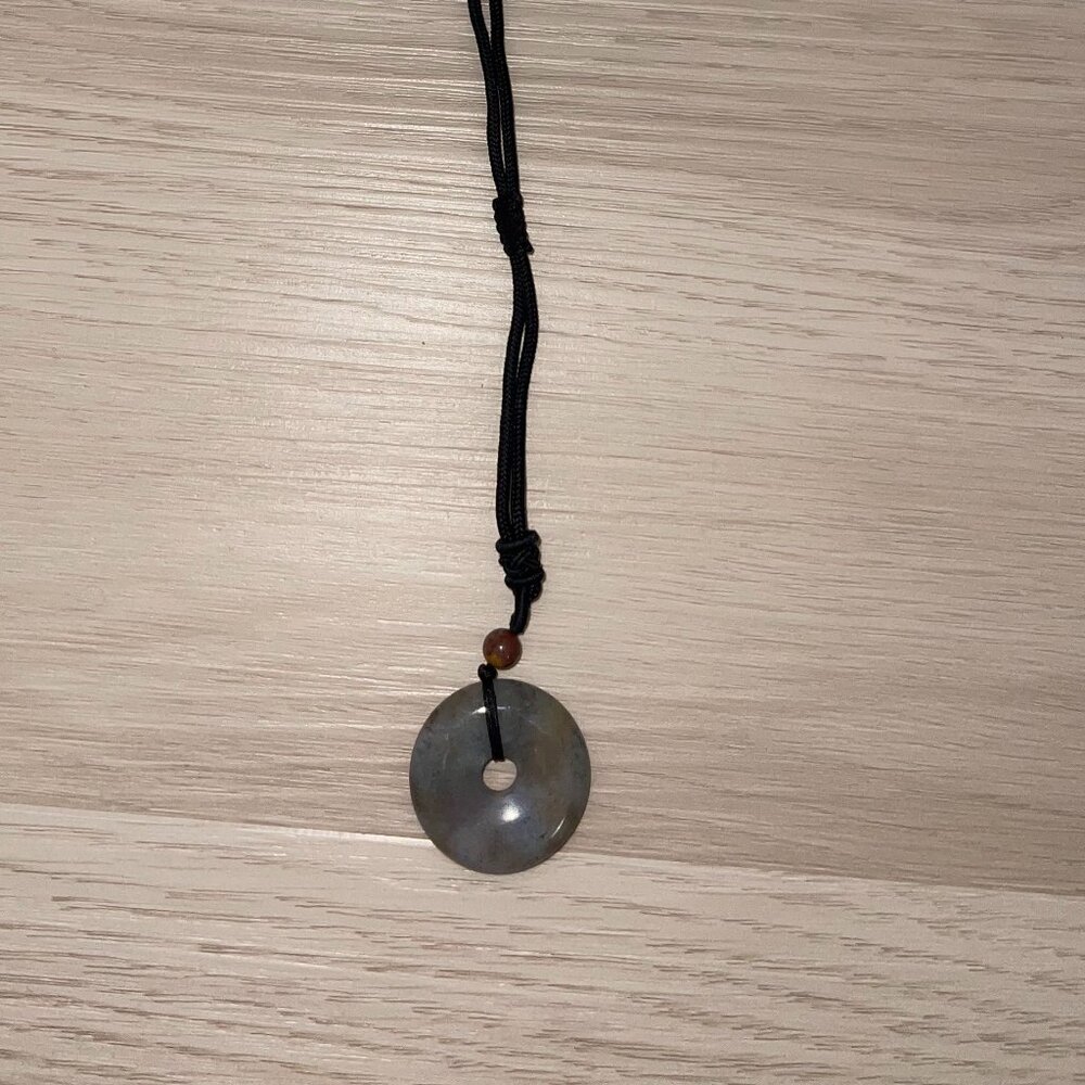green stone necklace